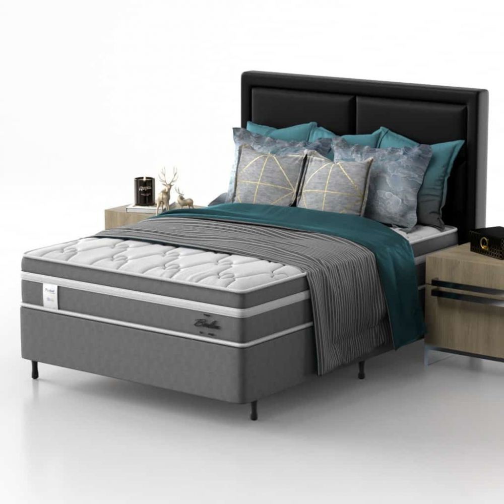 Box Probel Berlim Ep Base Cinza 158x198x68cm