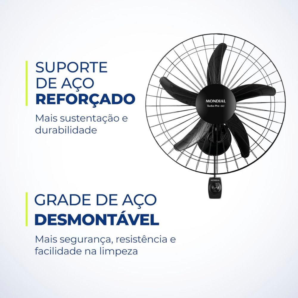 Ventilador Mondial Parede 50 Cm Pro NVP-PRO-50