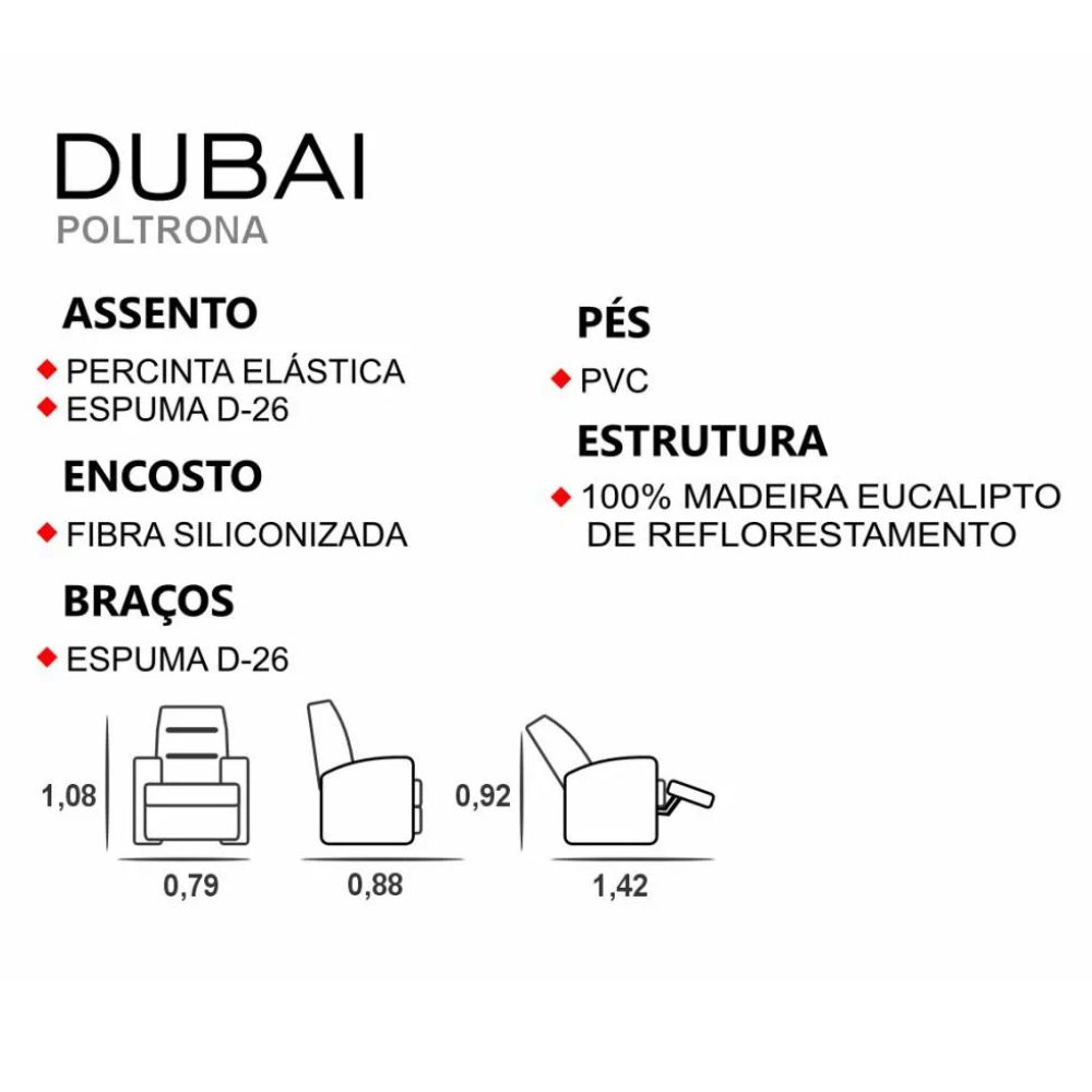 Poltrona do Papai Caza Nobre Dubai V02 Veludo Chocolate