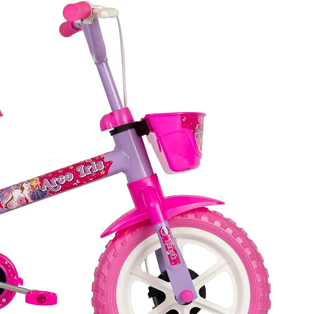 Bicicleta Infantil Track Aro 12 Arco Íris Lilás