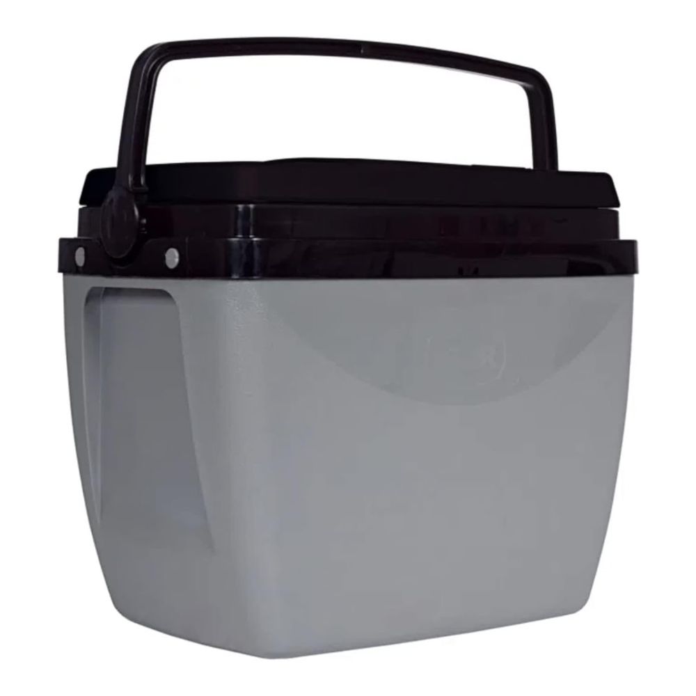Caixa Térmica Mor  18L Cinza Com Preto