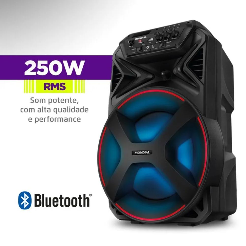 Caixa Amplificada Mondial Connect Party Plus CM-250
