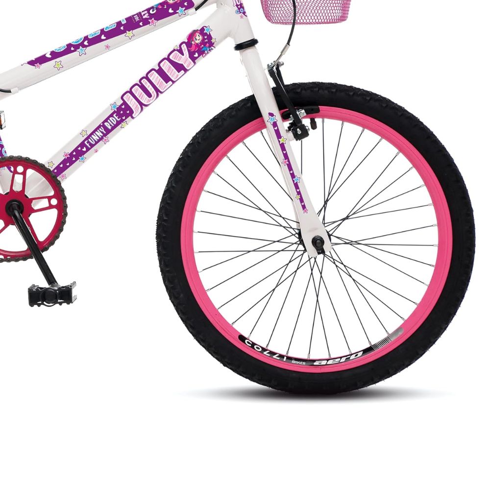 Bicicleta Colli Infantil Jully Aro 20 Branco