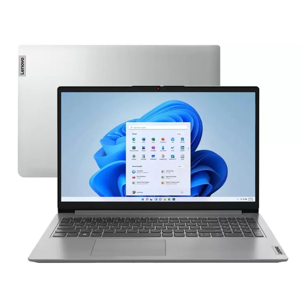 Notebook Lenovo Intel Celeron Dual Core 4GB 128GB SSD 15,6” Windows 11 + Microsoft 365