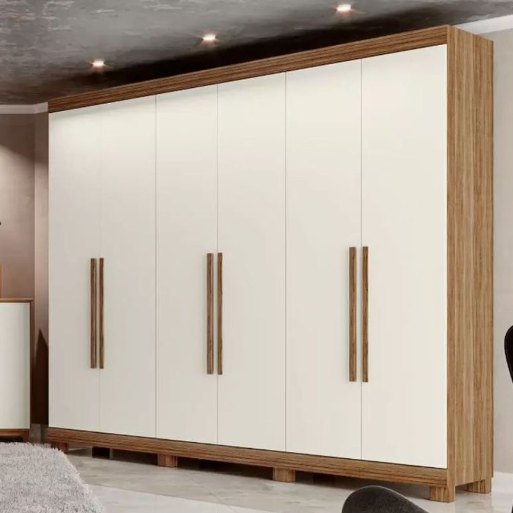 Guarda Roupa Rimo Guarapari Plus 6 Portas Freijo/Off White