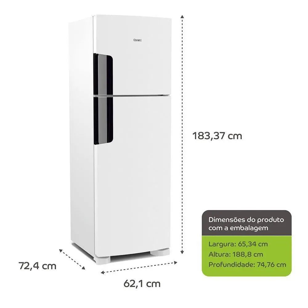 Geladeira Consul Duplex CRM44AB Frost Free 386 Litros Branco