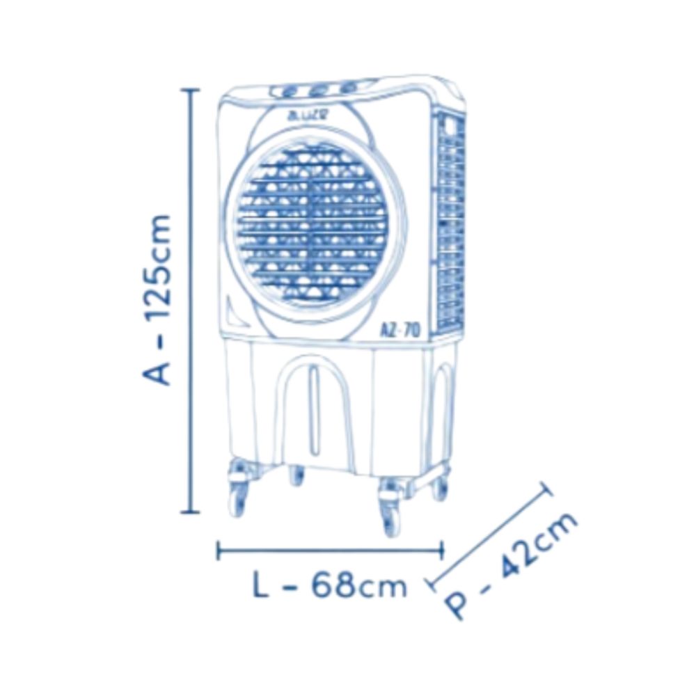 Climatizador Evaporativo Aluze 70 Litros