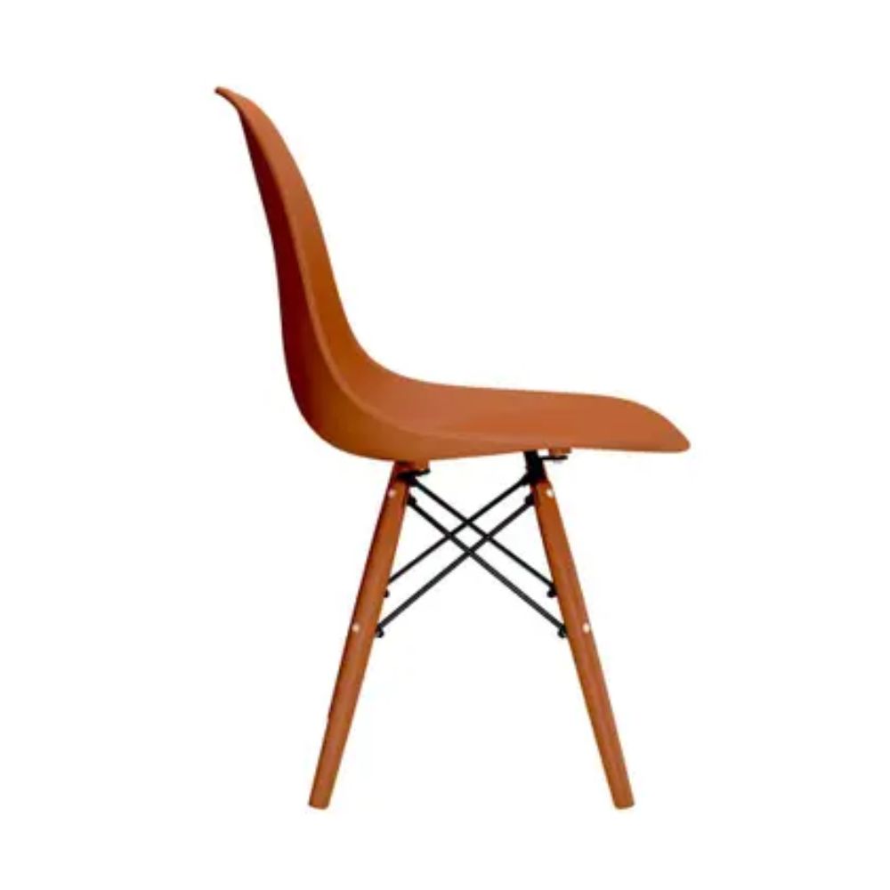 Cadeira Eames Terracota Empório Tiffany Base Em Polipropileno