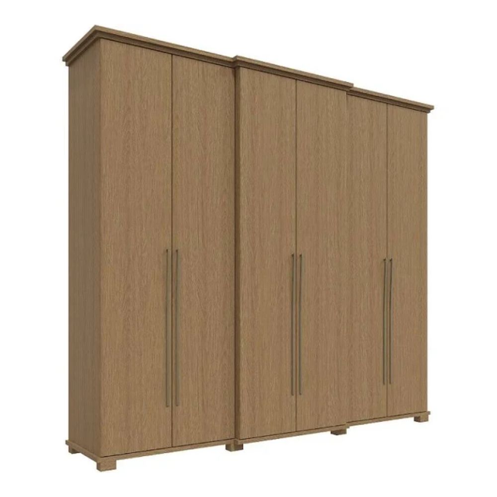 Guarda Roupa Rimo Casal 6 Portas São Paulo Carvalho