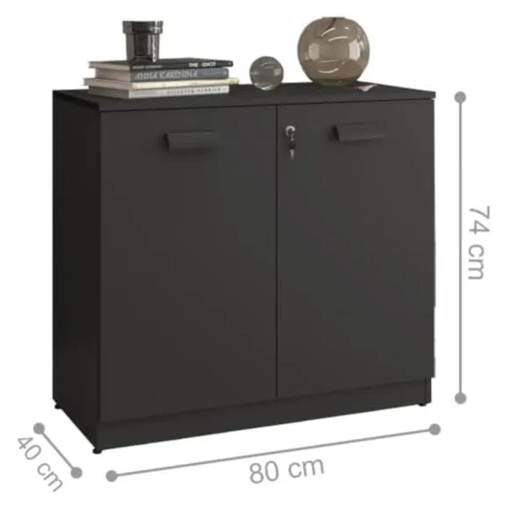 Armário Belo Work Fechado WK-13 800x400x730 Preto
