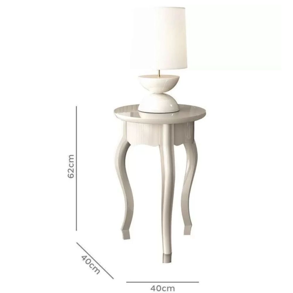 Mesa Lateral Edn Duquesa Off White 24133