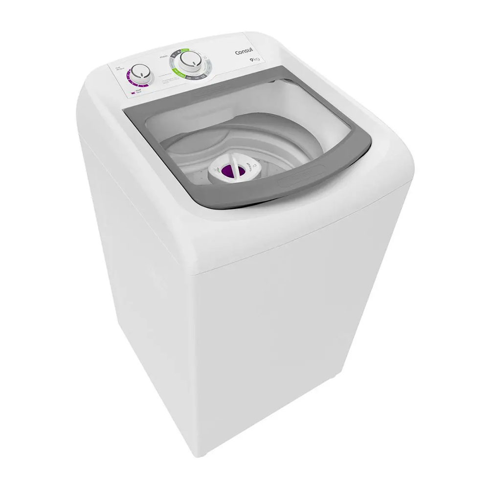 Lavadora Consul CWB09ABBNA 9kg Automática com Ciclo Edredom Branco 220v