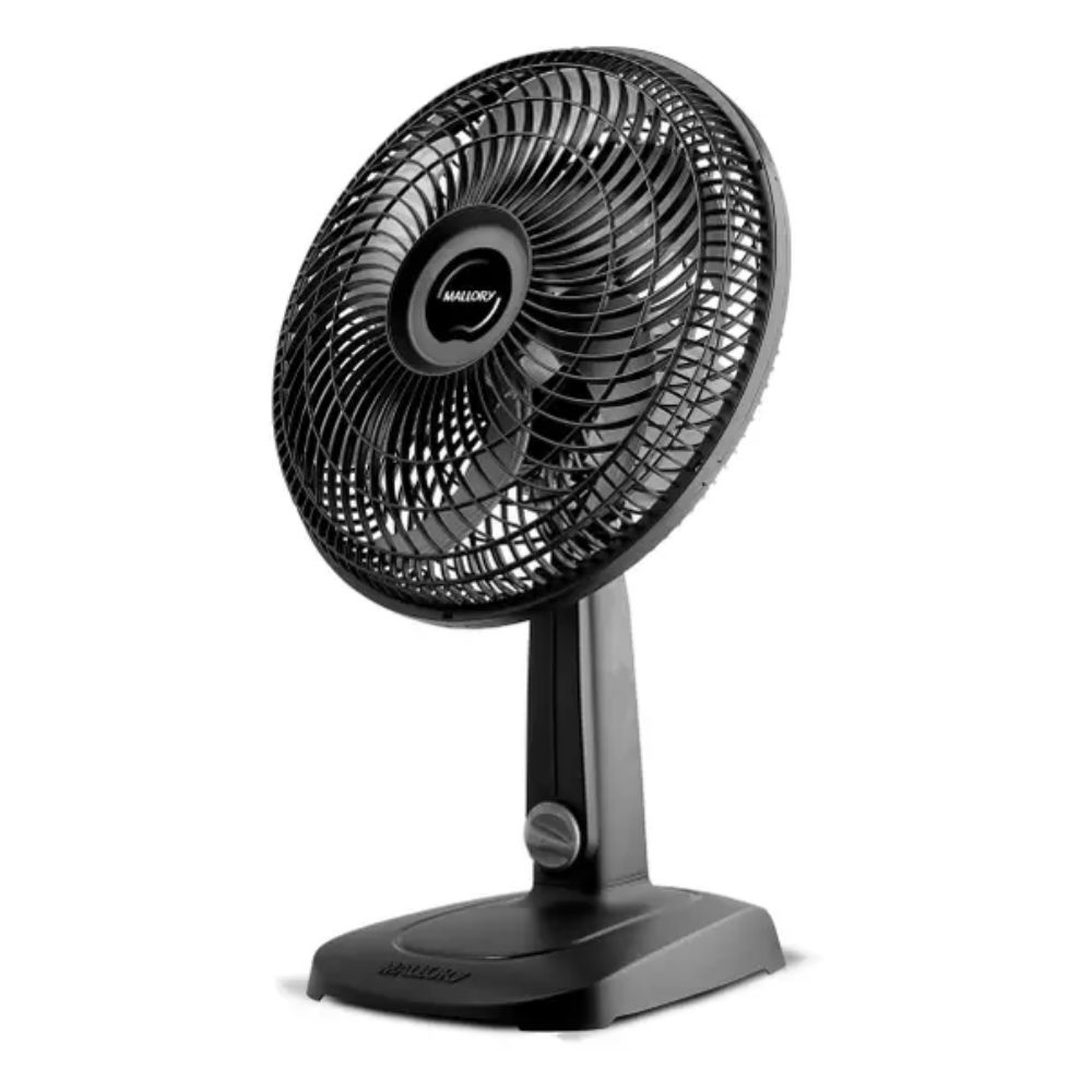 Ventilador de Mesa Mallory Turbo Compact 30cm 6 Pás 3 Velocidades Preto