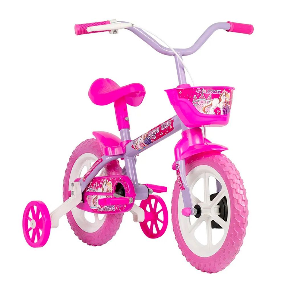 Bicicleta Infantil Track Aro 12 Arco Íris Lilás