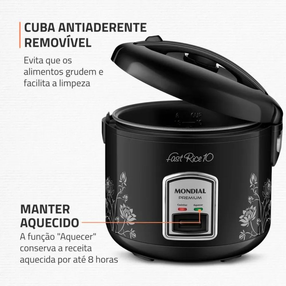 Panela Elétrica Mondial de Arroz PE-44-10X