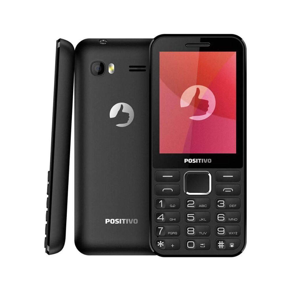 Celular P28 Dual Chip Preto Positivo
