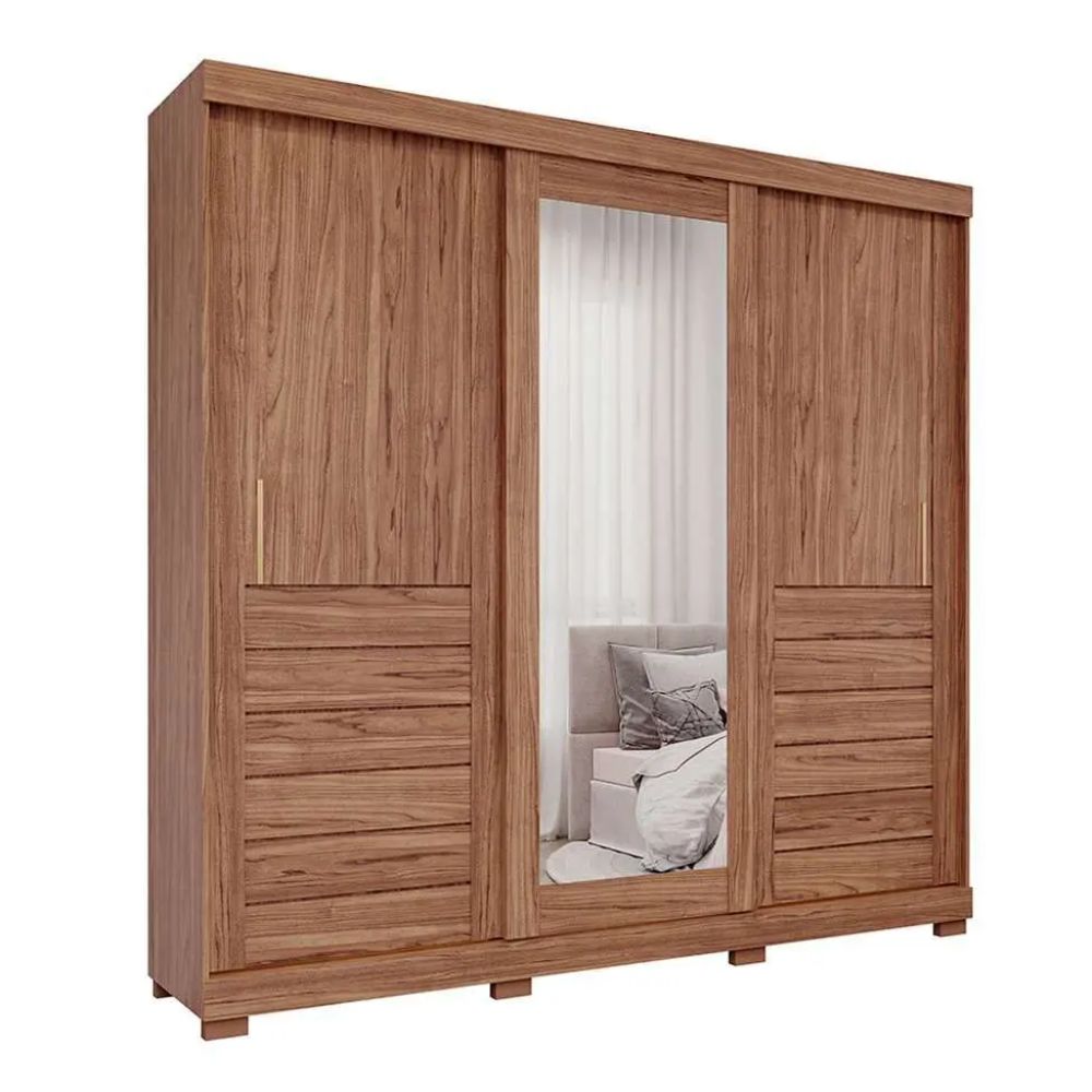 Guarda Roupa Panan Cecília 3 Portas Cinamomo