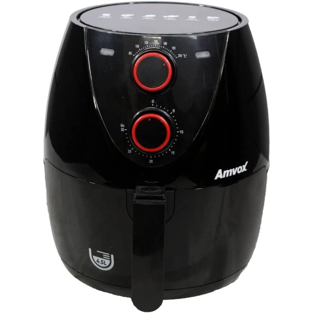 Fritadeira Air Fryer Amvox ARF 1205 4,5L 220V Preta