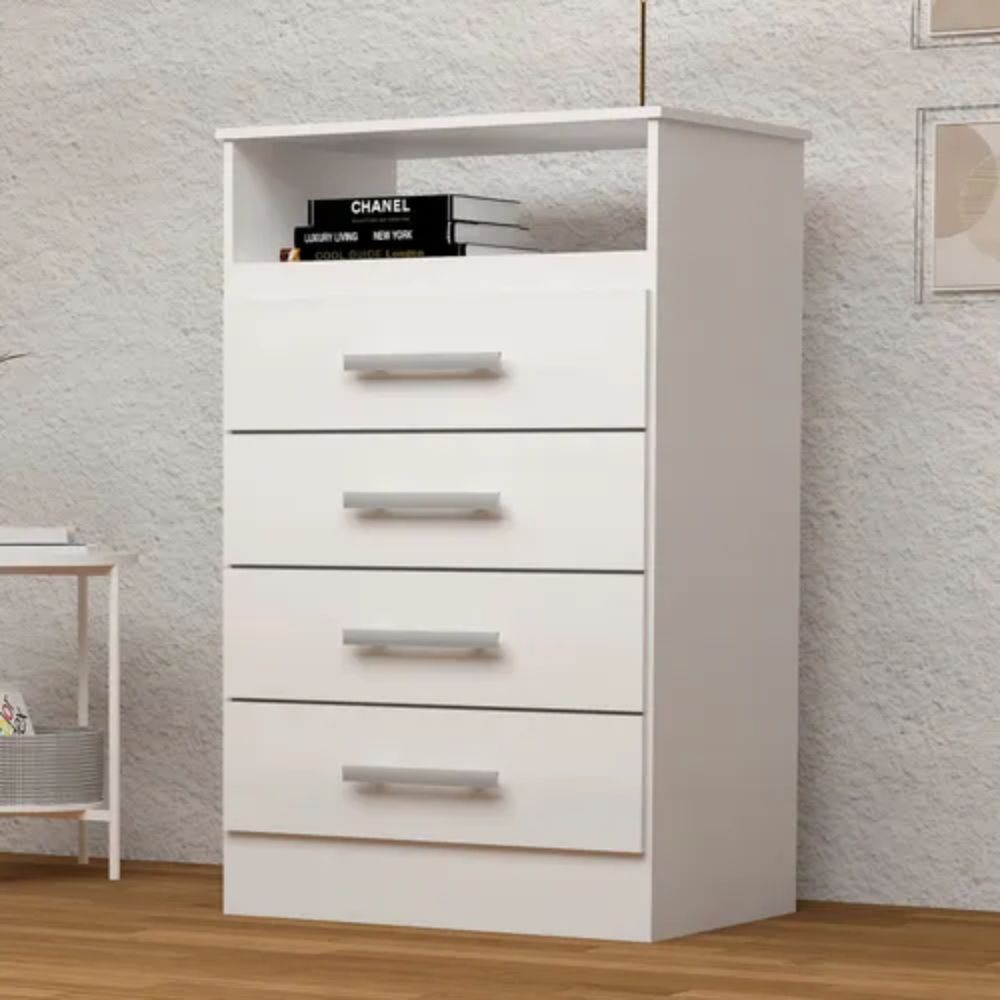Cômoda Jessica em MDF com 4 Gavetas ACP Móveis