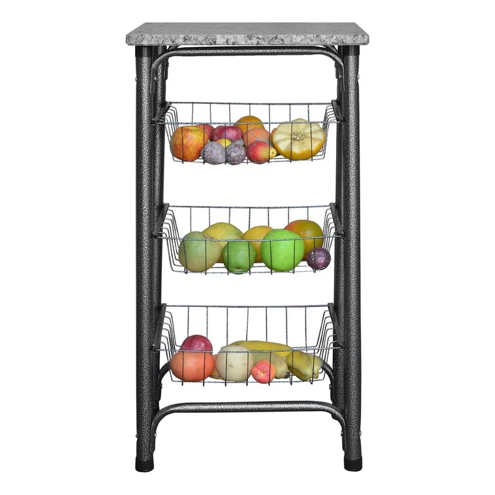 Fruteira J Santos Tubular Marmore Filtro Preta Craqueada