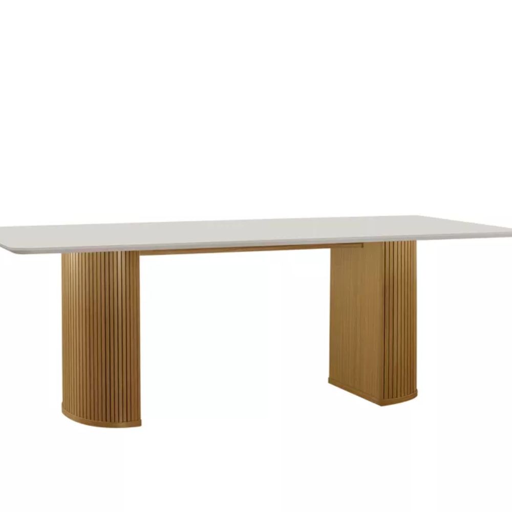 Conjunto de Mesa de Jantar LJ Dara com 6 Cadeiras Suedy