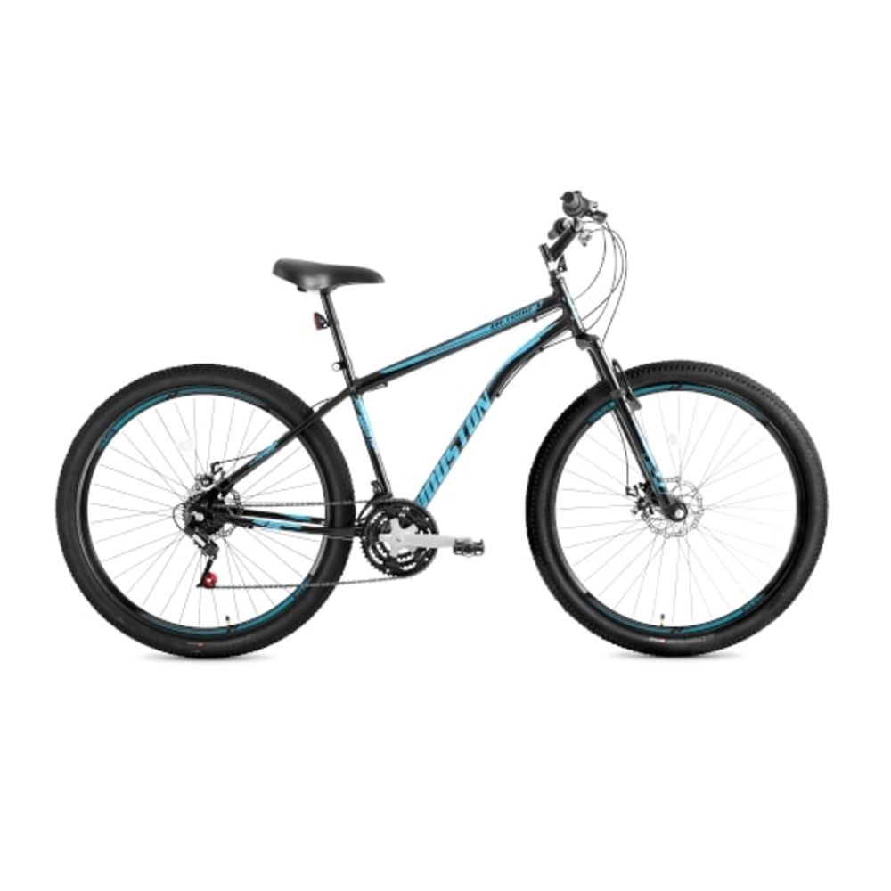 Bicicleta Houston Neturno A29 Aço Carbono 21 Marchas Preta/Azul