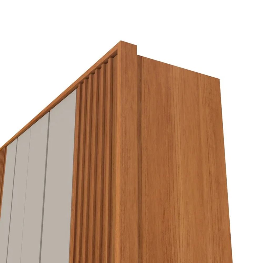 Guarda Roupa Casal 6 portas 6 gavetas Barcelona Ripado Tcil Móveis