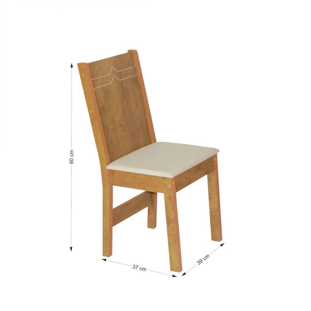 Mesa São Carlos Ayla Redonda C/ 4 Cad Elane Tec 16