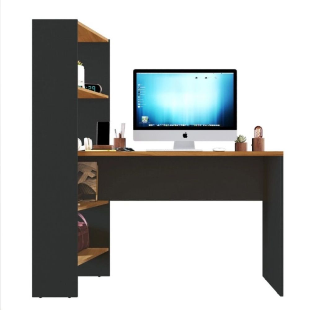 Mesa para Escritório Notável Office NT2105 Freijó / Preto
