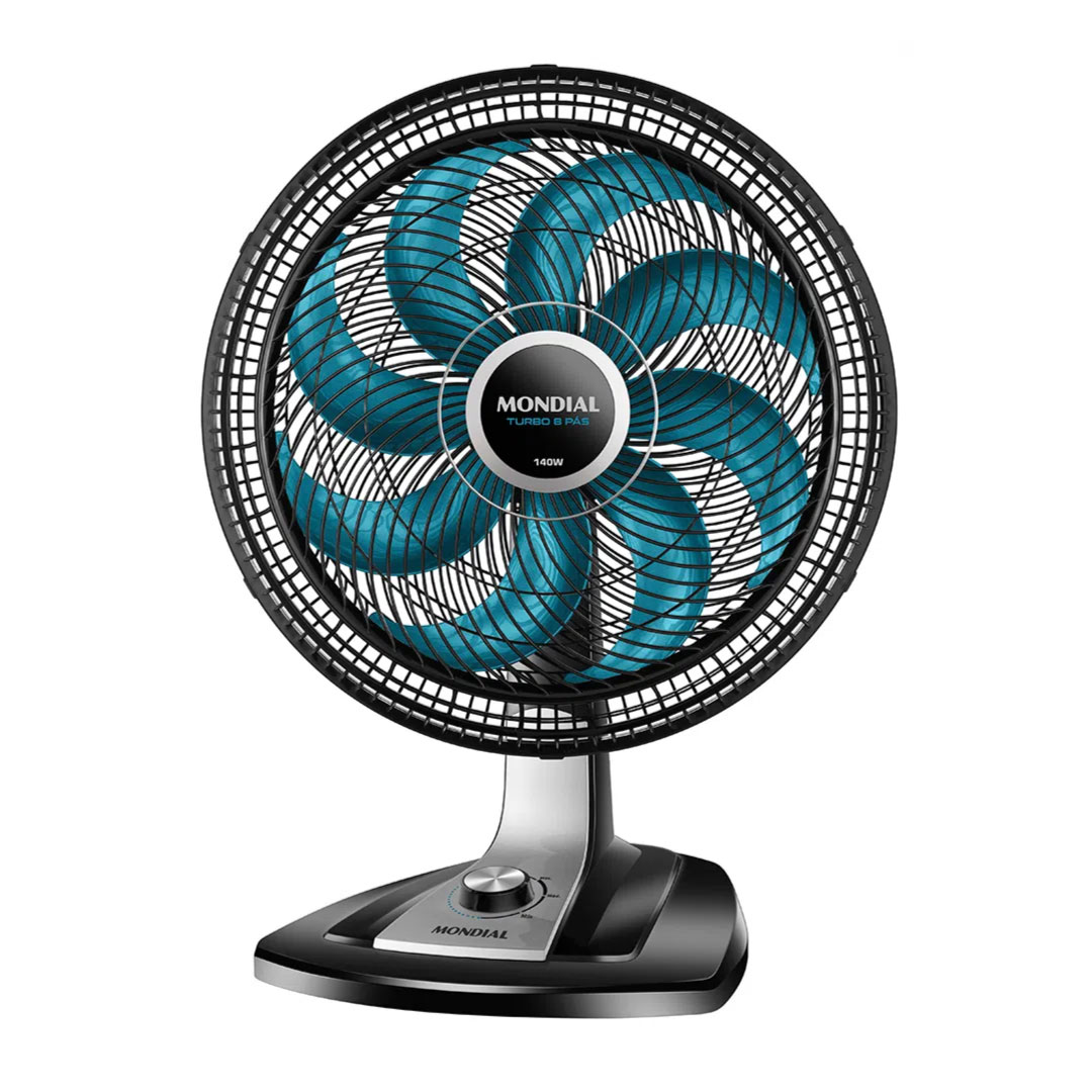 Ventilador de Mesa Turbo Mondial Turbo 40cm 8 Pás VTX-40-8P-AP 220v