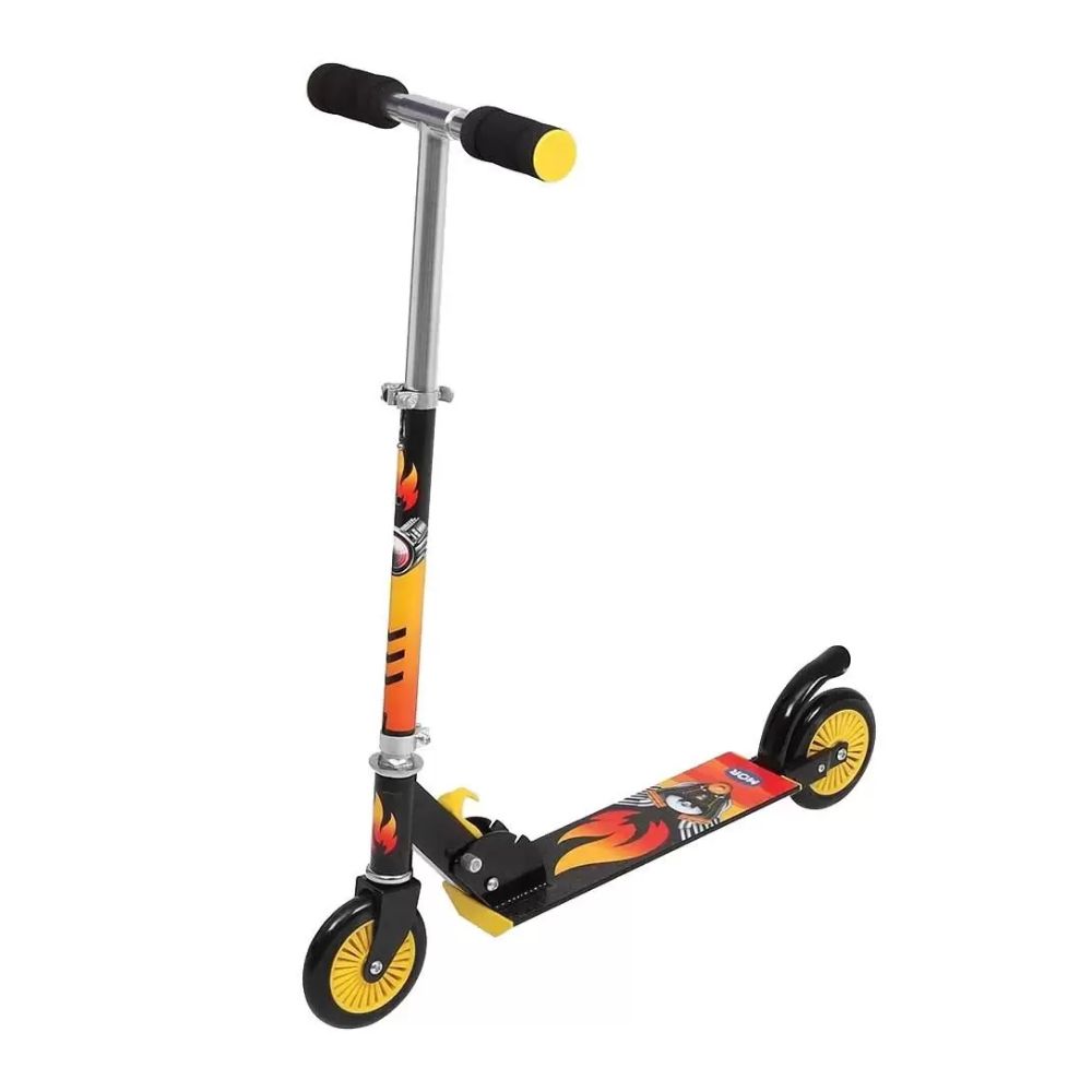 Patinete 2 Rodas Dobrável Juvenil  Preto Mor