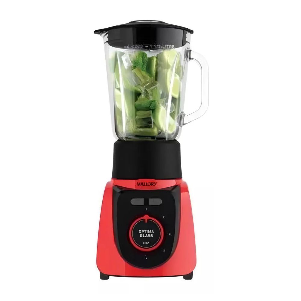 Liquidificador Mallory Optma Glass 820W Vermelho
