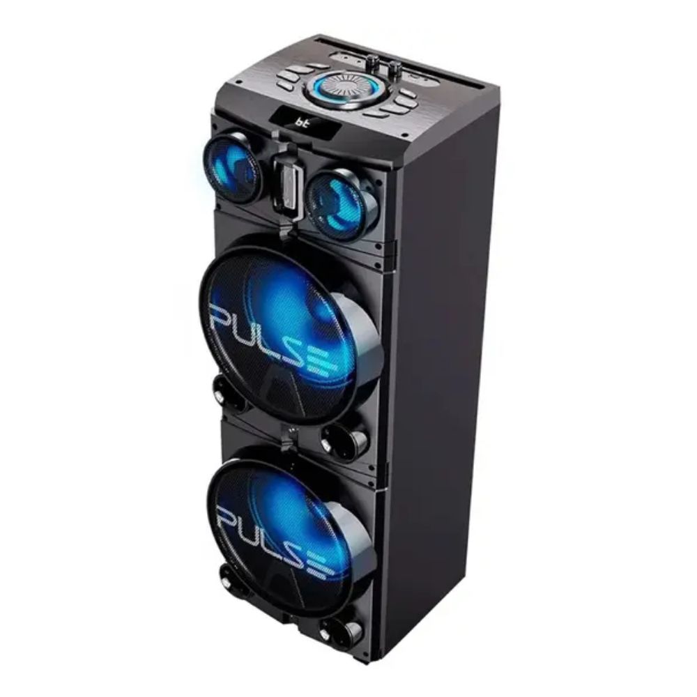 Caixa de Som Pulse Multilaser Storm 2 Double 10 SP514 1500W