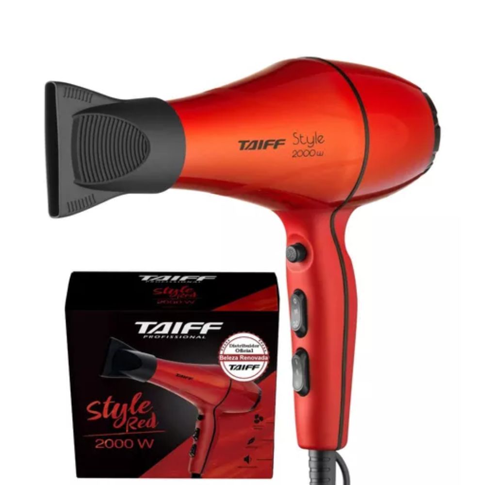 Secador Taiff Style 2000W 220V Vermelho Tiffany