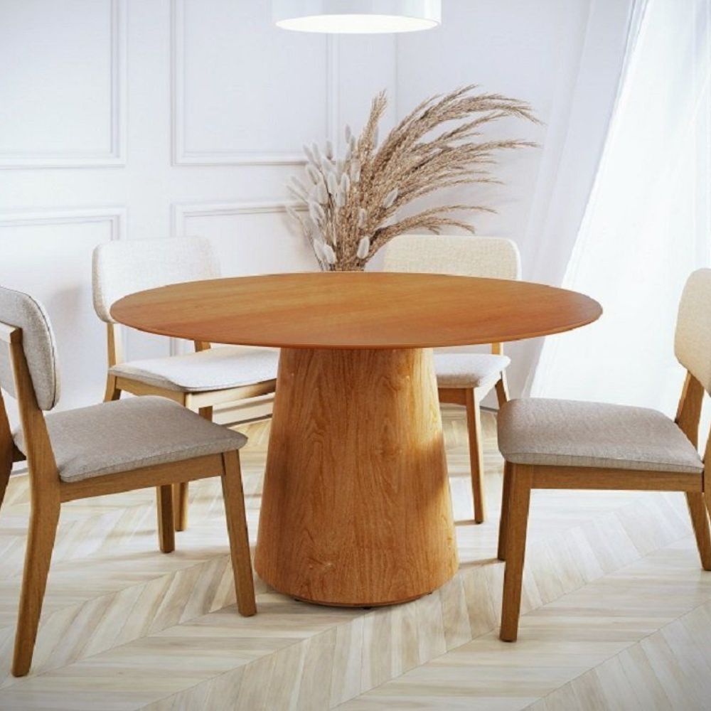 Mesa Imcal Zara 1.35 Tampo Laminado Cinamomo