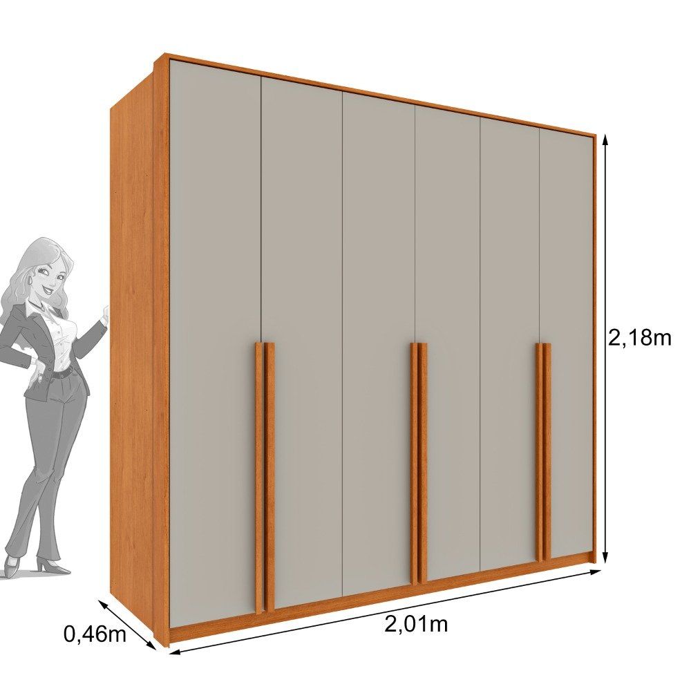 Guarda Roupas TCIL Master 6 Portas