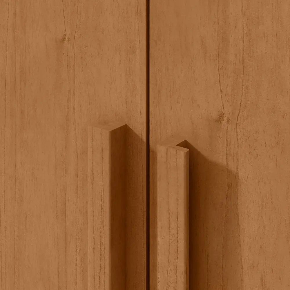 Guarda Roupa Lopas 4 Portas Zeus Amêndoa Clean