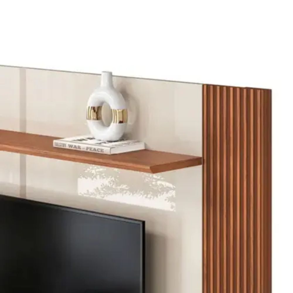 Rack com Painel Helo para TVs até 75 Polegadas MDF MDP 4 Portas DJ Móveis
