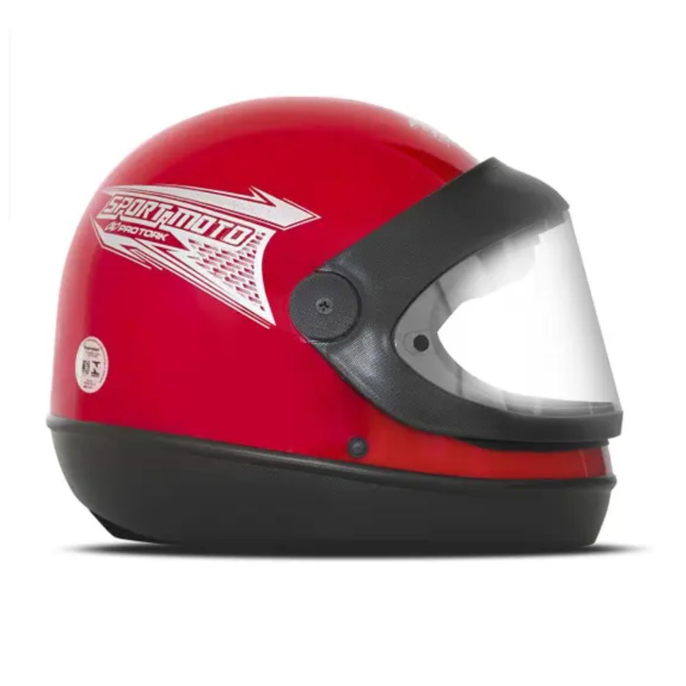 Capacete Protork SM Sport Moto Tam 60 Vermelho