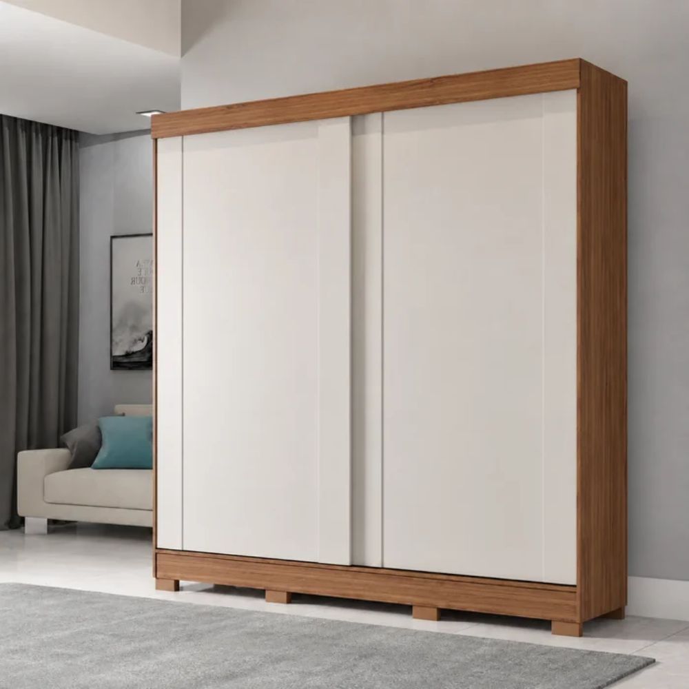 GUARDA ROUPA PANAN ILHEUS 2PTS CINAMOMO/OFFW