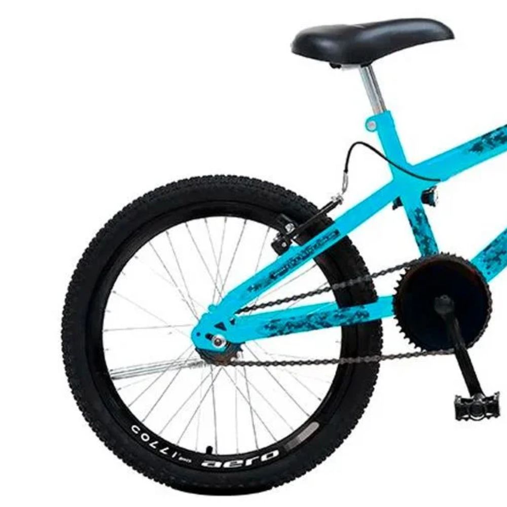 Bicicleta Aro 20 Colli Max Boy em Aço Carbono Azul Champanhe