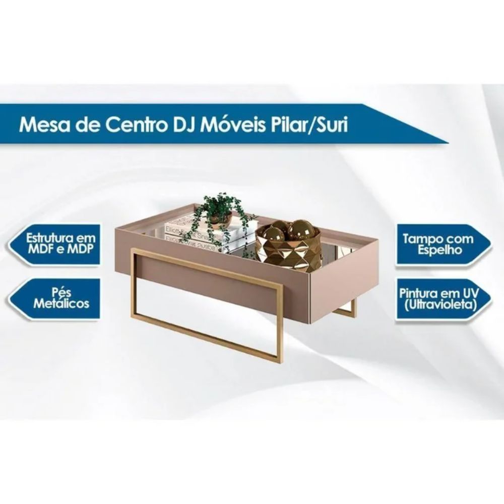 Mesa de Centro DJ Pilar Off White