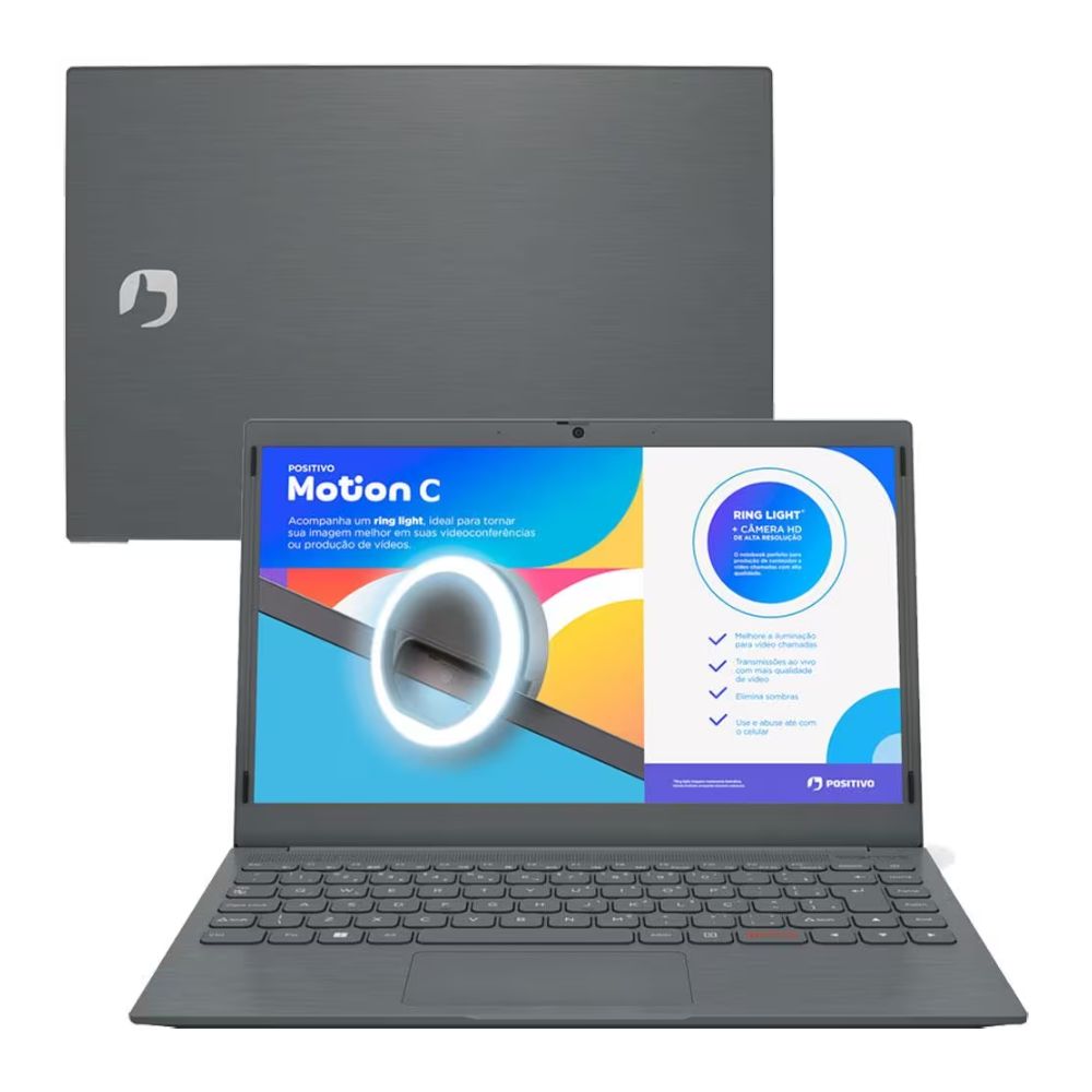 Notebook Positivo Motion Q4128b Quad Core 4GB 128GB SSD Windows 10