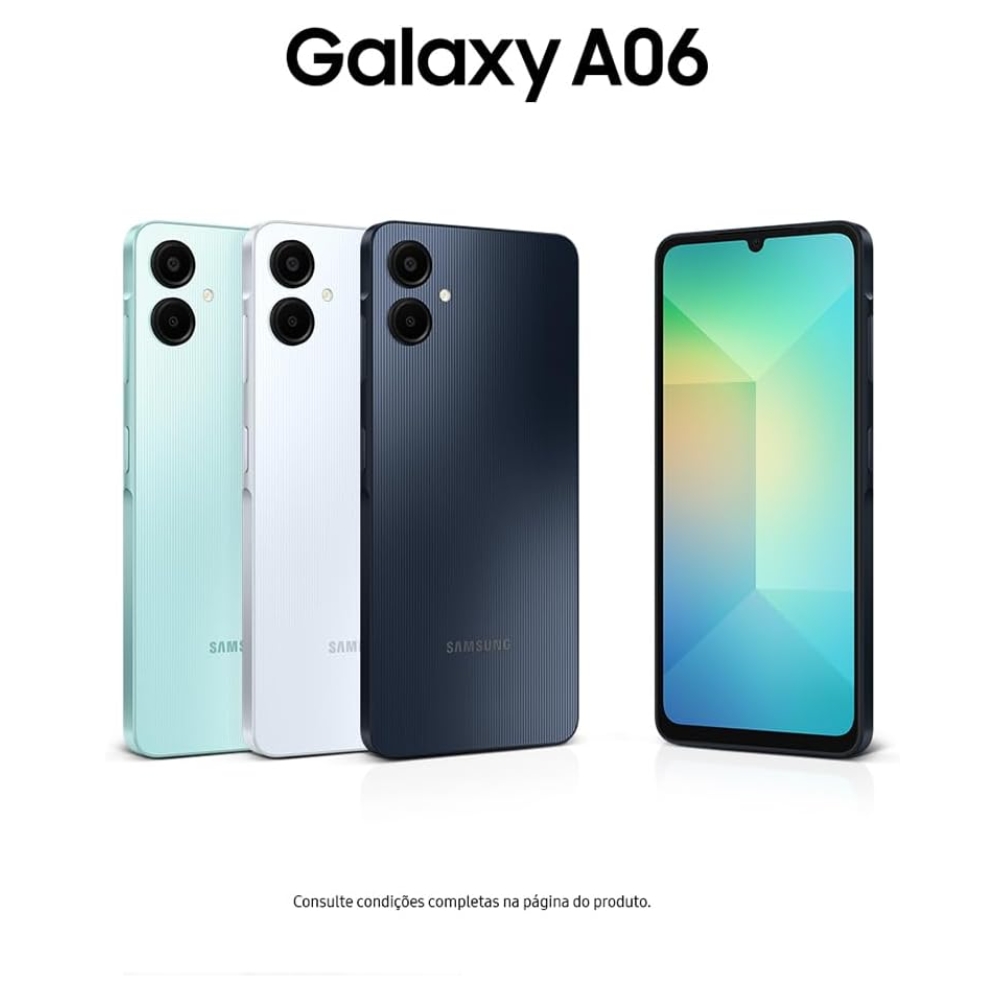 Smartphone Samsung Galaxy A06 128GB Branco 4G