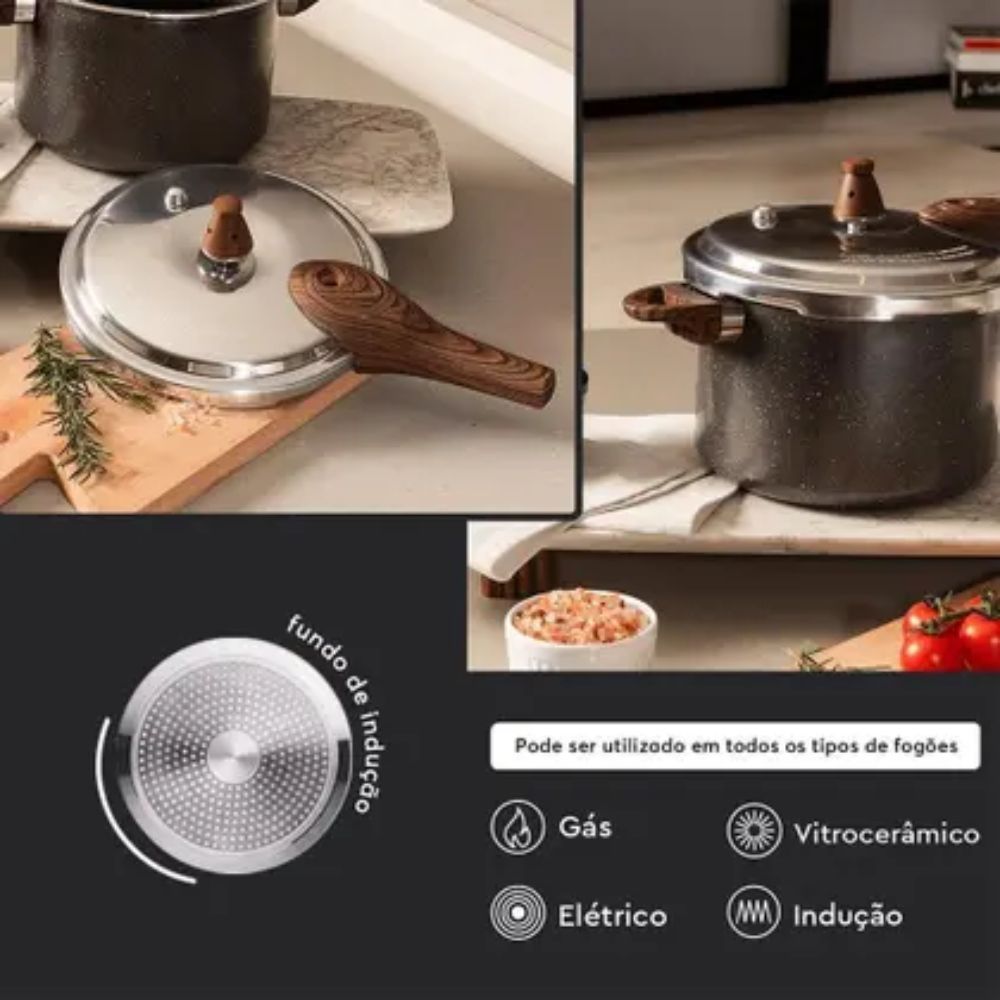 Panela de Pressão Brinox Ceramic Life 4,2L