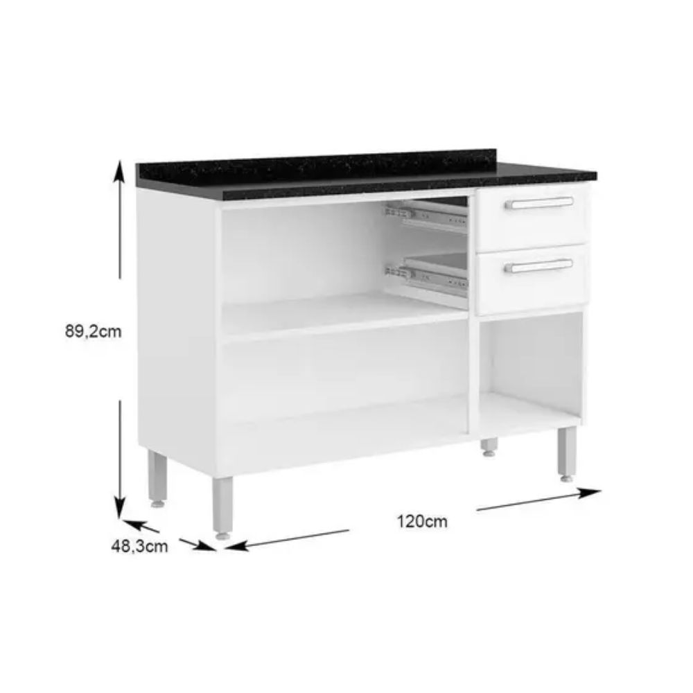 Cozinha Completa Bertolini Gourmet 4 Peças Branco
