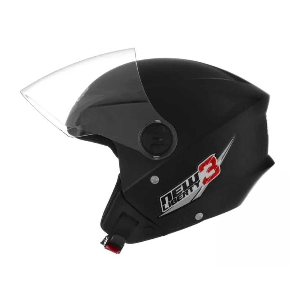 Capacete Protork Liberty 3 New Cap-489ptf Tam 58 Pto Fosco
