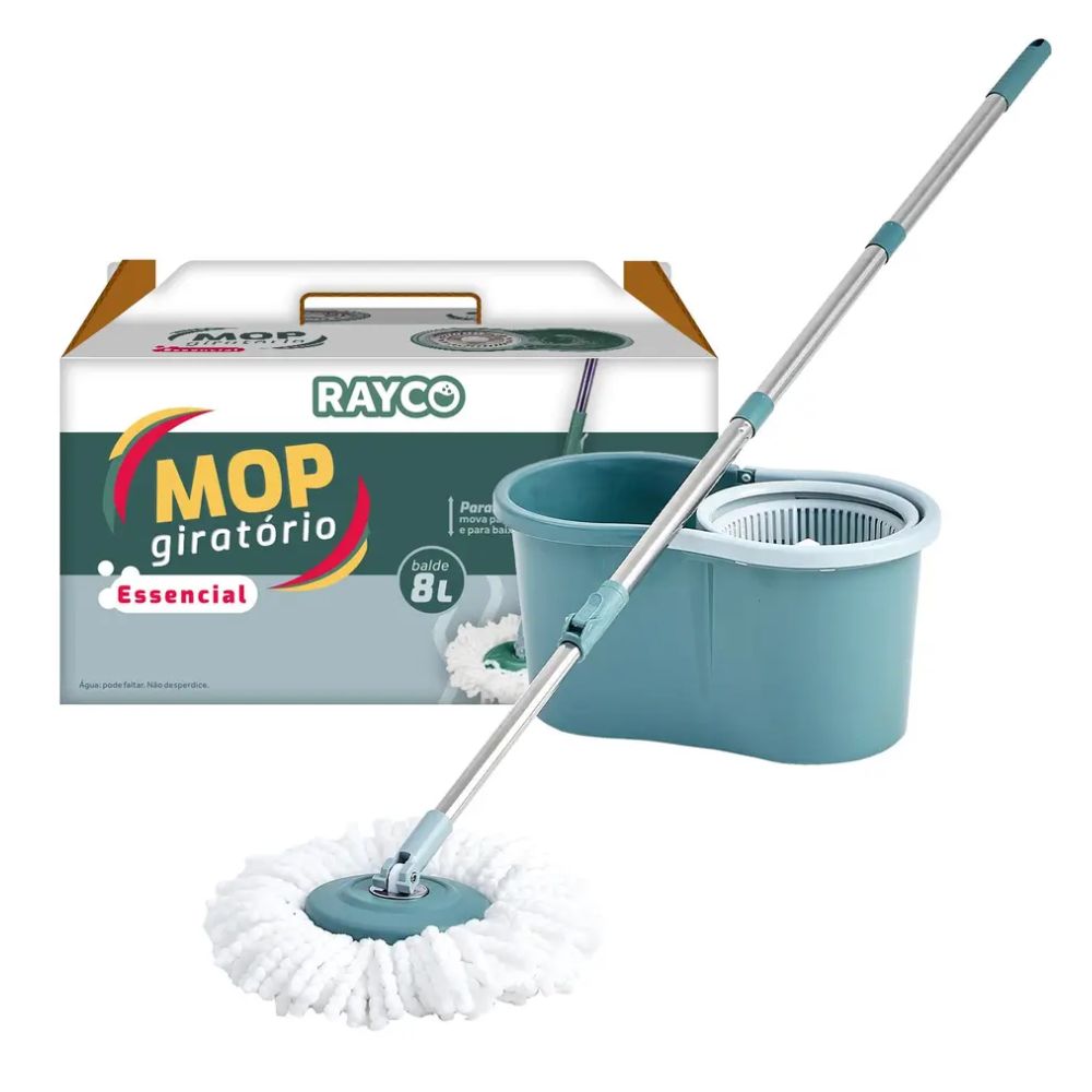 Esfregão Mop Giratório Kian Essencial 8L