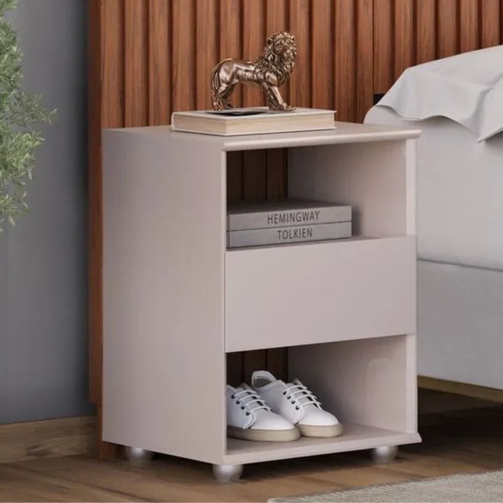 Mesa de Cabeceira Lara Off White