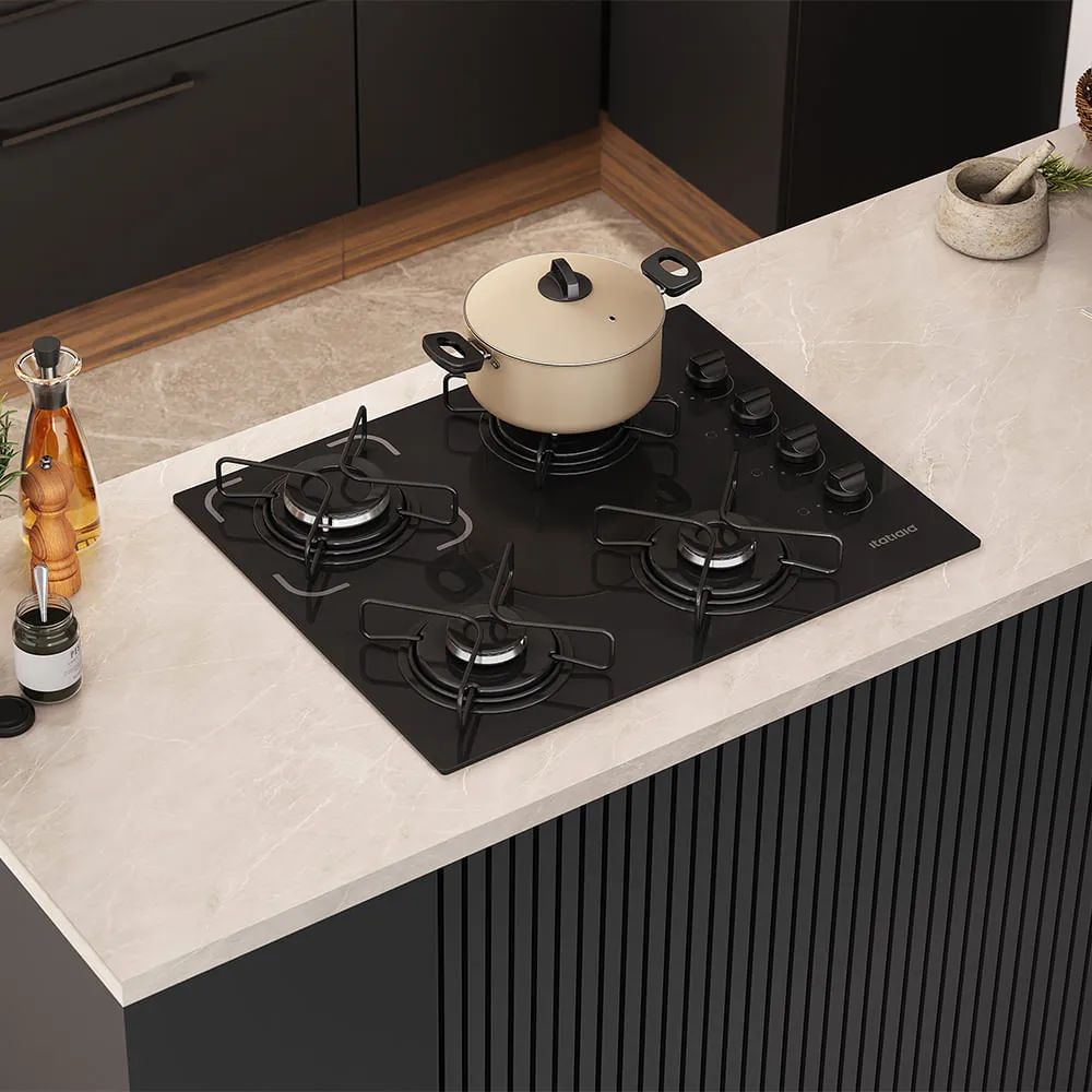 Cooktop Itatiaia Essencial 4 Bocas - Preto